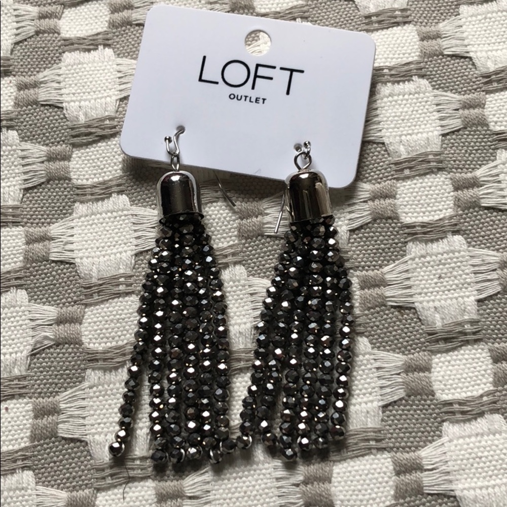 Loft Silver Tassled Earrings